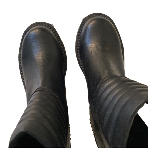 BNIB Killstar Renegade Moto Boots black platform size 10 - Picture 4 of 10